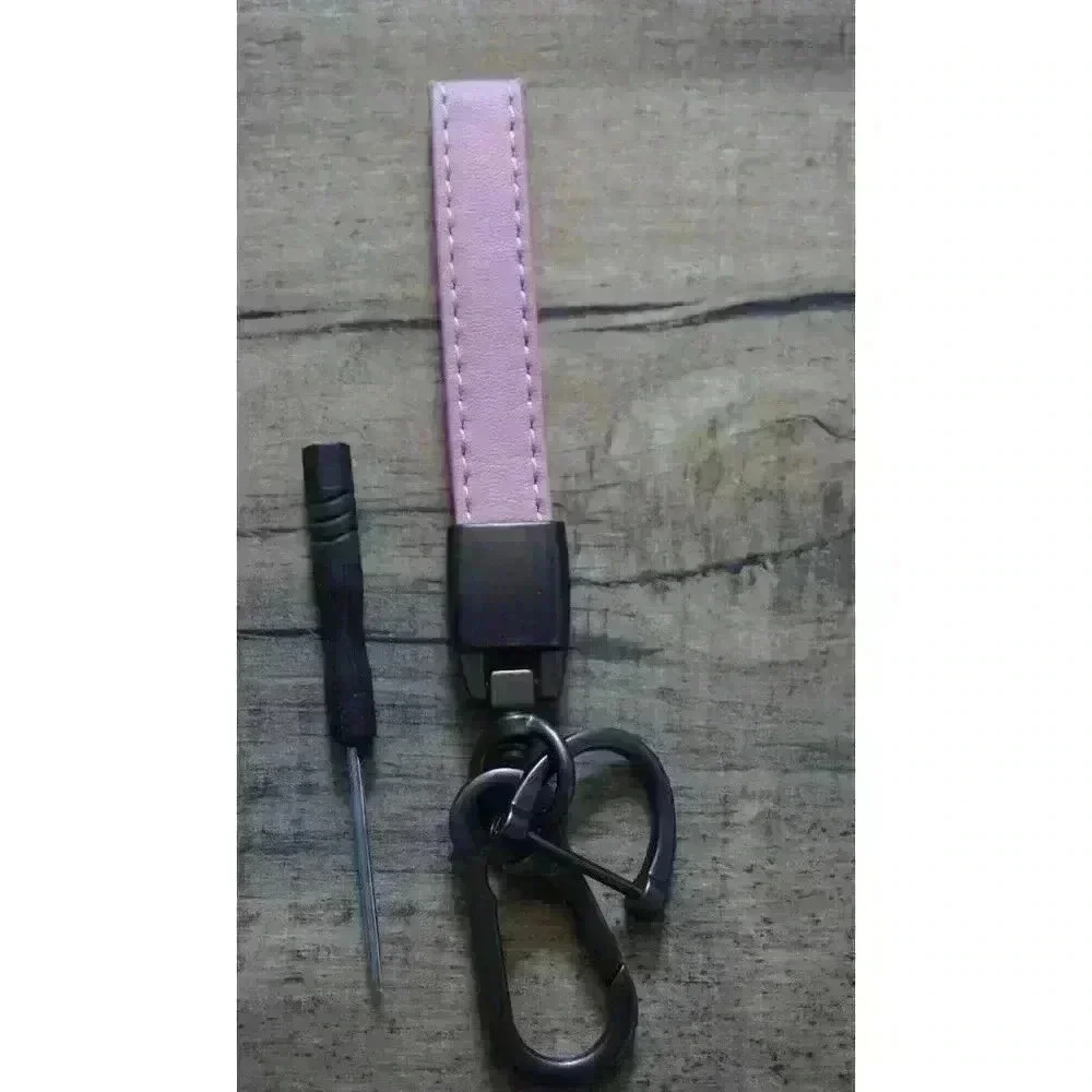 Dodge Ram Pink Leather Keychain Lanyard Horseshoe Buckle (New) - Picture 8 of 10